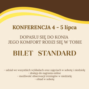 BILET - KONFERENCJA DOSIADOWA - STANDARD